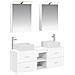 Set di mobili per il bagno 5 pcs Bianco - Foto miniatura 1