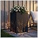Vaso da giardino Nero 50 x 50 x 75 cm Acciaio laminato a freddo - Foto miniatura 3