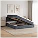 Letto con Contenitore Grigio Scuro 180 x 200 cm Velluto - Foto miniatura 2