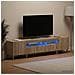 Mobile TV LED a 5 pezzi Rovere Sonoma Legno ingegnerizzato - Foto miniatura 4