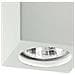 Plafoniera cubica fissa Space finiture gesso portalampade senza lampadina - Foto miniatura 4