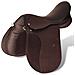 Set Sella Equitazione 17,5"" In Pelle Naturale Marrone 18 Cm 5-in-1 - Foto miniatura 6
