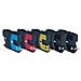 5 Cartucce Compatibili Brother Lc-985 2 Nere + 1 Per Colore Multipack - Foto miniatura 1