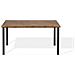 Tavolo In Acciaio Marrone 90x150 Cm - Laredo - Foto miniatura 10