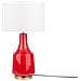 Lampada Da Tavolo In Ceramica Rossa Triversa - Foto miniatura 1