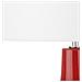 Lampada Da Tavolo In Ceramica Rossa Triversa - Foto miniatura 26