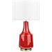 Lampada Da Tavolo In Ceramica Rossa Triversa - Foto miniatura 28