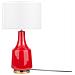 Lampada Da Tavolo In Ceramica Rossa Triversa - Foto miniatura 13