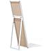 Specchio Da Pavimento Con Cornice Bianca 40x140cm Torcy - Foto miniatura 23