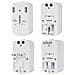 Adattatore Singolo Universale Da Viaggio Con 2 Prese Usb Colore Bianco Spina Standard Us, uk, eu - Sku 8704 - Foto miniatura 1