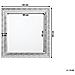 Specchio A Parete 65 X 65 Cm Argento Cavan - Foto miniatura 5