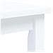 Tavolo Da Pranzo Bianco 114x71x75cm In Legno Massello Di Hevea - Foto miniatura 4