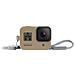 Custodia Marrone + Cordino Sand per Action Cam Hero8 - Foto miniatura 1