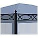 Gazebo Con Tende 3x4 Cm Antracite In Acciaio - Foto miniatura 4