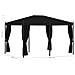Gazebo Con Tende 3x4 Cm Antracite In Acciaio - Foto miniatura 6