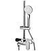 Set Miscelatore Doccia Con Soffione Argento Gurara - Foto miniatura 16