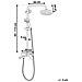 Set Miscelatore Doccia Con Soffione Argento Gurara - Foto miniatura 3