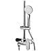 Set Miscelatore Doccia Con Soffione Argento Gurara - Foto miniatura 14