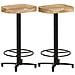 Sgabelli Da Bar 2 Pz 66 Cm In Legno Massello Di Mango - Foto miniatura 1