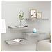 Scaffali A Parete 4 Pz Grigio Cemento 40x23x3,8 Cm In Mdf - Foto miniatura 1