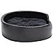 Lettino Per Cani Nero 79x70x19 Cm In Peluche E Similpelle - Foto miniatura 3