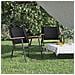 Sedie Da Campeggio 2 Pz Neri 54x55x78 Cm Tessuto Oxford - Foto miniatura 1
