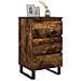 Comodini 2 Pz Rovere Fumo 40x35x69 Cm In Legno Multistrato - Foto miniatura 3