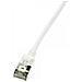 Logilink Ultraflex Slimline Cavo Di Rete Bianco 1 M Cat6a S/utp [stp] (kabel Lan U/ftp [patchkabel] Slim Cat6 1m White) - Foto miniatura 1