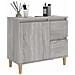 Armadietto Bagno Grigio Sonoma 65x33x60 Cm In Legno Multistrato - Foto miniatura 5