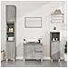 Armadietto Bagno Grigio Sonoma 65x33x60 Cm In Legno Multistrato - Foto miniatura 7