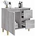 Armadietto Bagno Grigio Sonoma 65x33x60 Cm In Legno Multistrato - Foto miniatura 10