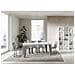 Tavolo Allungabile 90x160/420 Cm Naxy Mix Piano Bianco Frassino - Gambe Noce - Bianco Frassino /cemento - Foto miniatura 6