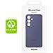 Cover Per Samsung S24 Plus Soft-touch Silicone Case Originale, Grigio Lavanda - Foto miniatura 3