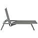 Lettino Da Giardino Grigio In Acciaio Vernazza - Foto miniatura 2