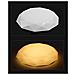 Plafoniera Led Luce Calda Lampadario Da Soffitto Effetto Brillantini 36 W C0236c - Foto miniatura 3