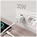 ASCH-30W1P035-W Caricabatterie per dispositivi mobili Universale Bianco AC Ricarica rapida Interno - Foto miniatura 3