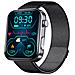 Smartwatch: Misura La Frequenza Cardiaca, La Pressione Sanguigna, L'ossigeno Nel Sangue E I Passi Black Milanese Strap - Foto miniatura 3