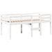 Letto a Soppalco con Tetto Bianco 80x200 cm in Legno di Pino - Foto miniatura 7