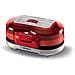 205 Hamburger Maker Party Time, Macchina per fare hamburger, 1200 W, Doppie piastre antiaderenti, 2 scomparti, Facile da pulire, Rosso - Foto miniatura 1