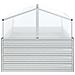 Letto Rialzato Da Giardino Con Serra 100x100x85 Cm Argento - Foto miniatura 4