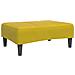 Poggiapiedi Giallo 77x55x31 cm in Velluto - Foto miniatura 1