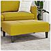 Poggiapiedi Giallo 77x55x31 cm in Velluto - Foto miniatura 2