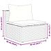 Set Divani da Giardino 5 pz con Cuscini in Polyrattan Grigio - Foto miniatura 9