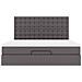 Struttura Letto Pouf con Materasso Grigio 160x200 cm Similpelle - Foto miniatura 7
