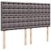 Struttura Letto Pouf con Materasso Grigio 160x200 cm Similpelle - Foto miniatura 9