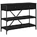 Tavolo Console Rovere Nero 100x34.5x75 cm Legno Ingegnerizzato - Foto miniatura 1