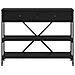 Tavolo Console Rovere Nero 100x34.5x75 cm Legno Ingegnerizzato - Foto miniatura 5