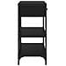 Tavolo Console Rovere Nero 100x34.5x75 cm Legno Ingegnerizzato - Foto miniatura 6