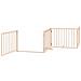 Cancello per Cani Porta Pieghevole 8 Pannelli 640 cm in Pioppo - Foto miniatura 4