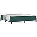 Letto box spring con materasso Verde Scuro 200 x 200 cm Velluto - Foto miniatura 4